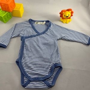 0-3M Monica + Andy Long Sleeve Kimono Bodysuit